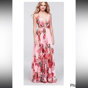 Cachet Floral Pink Rose Dress/ gown
